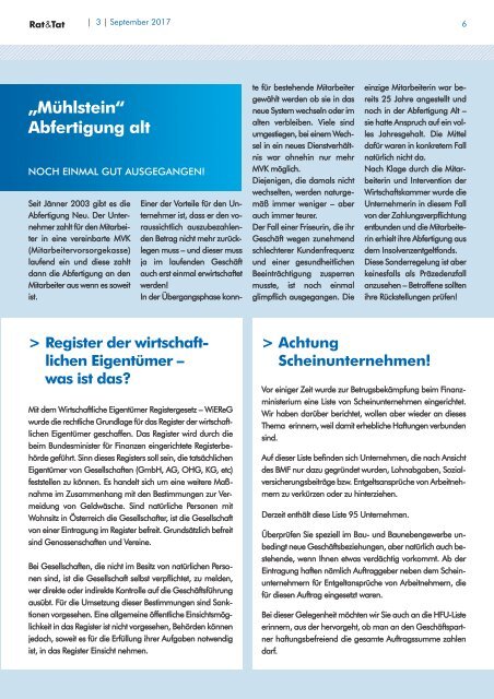 Rat & Tat - Klienten-Info / Ausgabe 1/2015