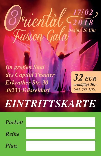 Eintrittskarten Fusion Gala