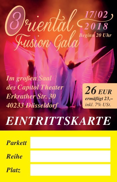 Eintrittskarten Fusion Gala