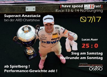 {have speed in f[ ]cus!} DTM Race 13 & 14 - Nürburgring