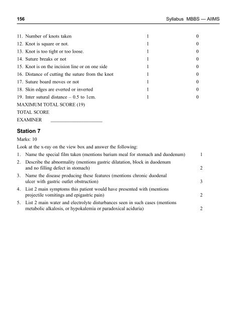 Syllabus - MBBS