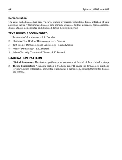 Syllabus - MBBS