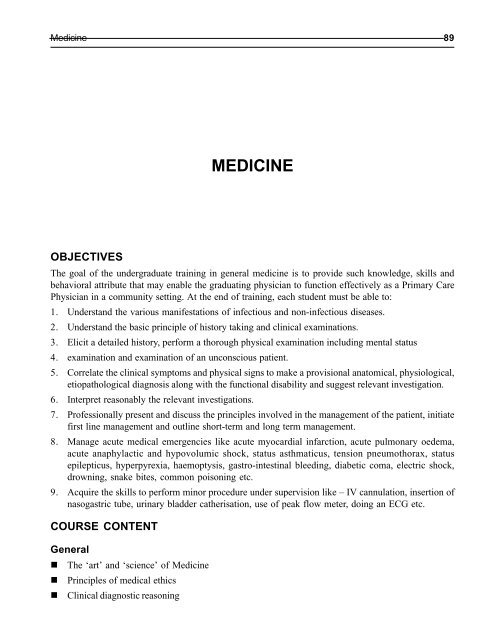 Syllabus - MBBS