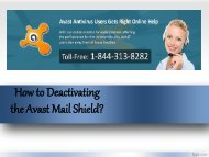 How to Deactivating the Avast Mail Shield