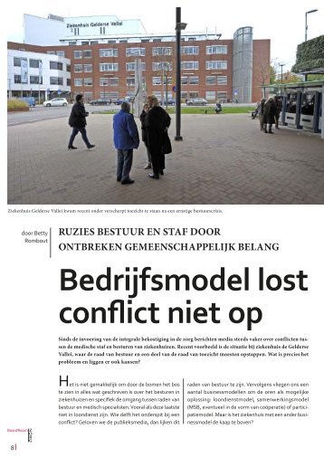 Bedrijfsmodel lost conflict niet op