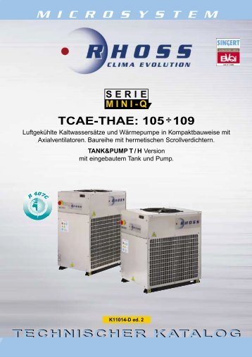 TCAE-THAE: 105÷109 - Kältetechnik Rauschenbach GmbH