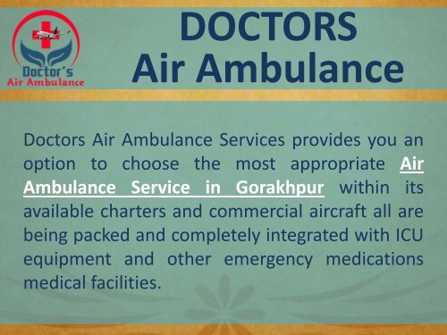 Emergency Air Ambulance Service in Varanasi at Best Fare