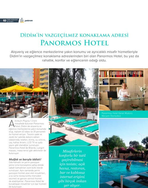 HOTEL RESTAURANT  MAGAZINE EYLUL 2017 SAYISI