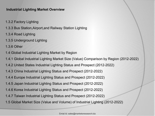 Industrial Lighting Industry 2017: Global Market size, Share and Forecast to 2022