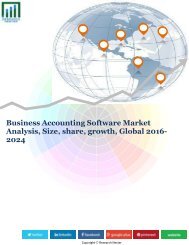Business Accounting Software Market Analysis, Size, share, growth, Global 2016-2024