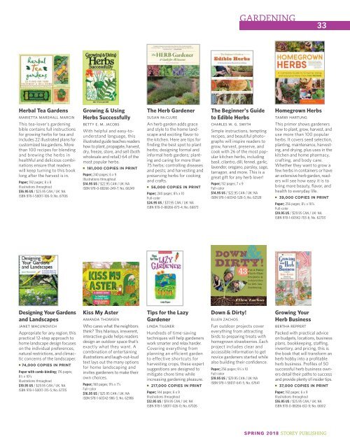 Storey Publishing Spring 18 Catalog