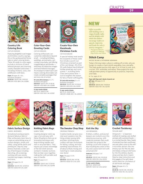 Storey Publishing Spring 18 Catalog