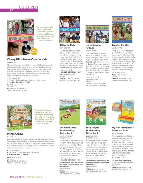 Storey Publishing Spring 18 Catalog