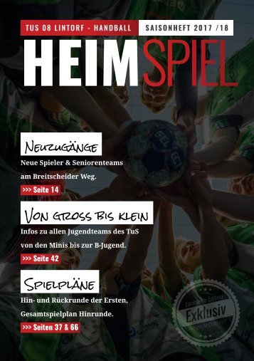HEIMSPIEL | Saisonheft 2017 / 18