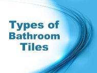 Types of Bathroom Tiles