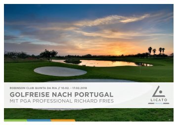 Golfreise nach Portugal mit Richard Fries 