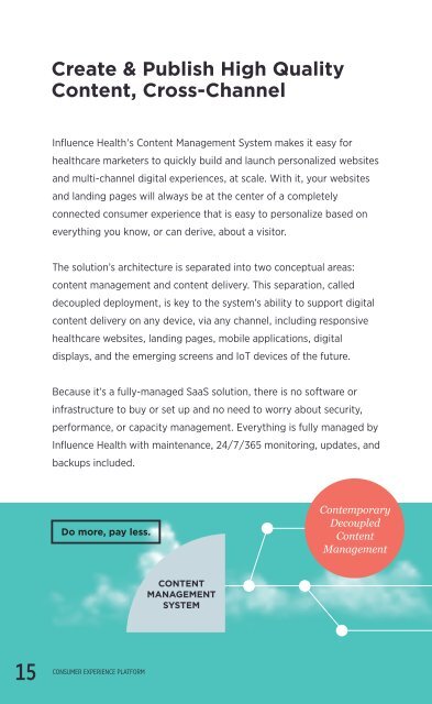 Influence Health's Consumer Experience Platform