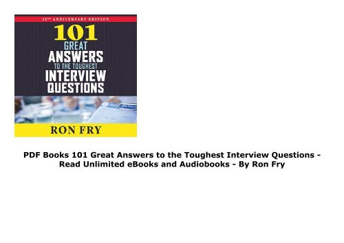 101-Great-Answers-to-the-Toughest-Interview-Questions