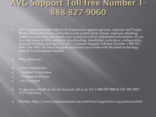 AVG Customer Support Toll-free Number 1-888-827-9060