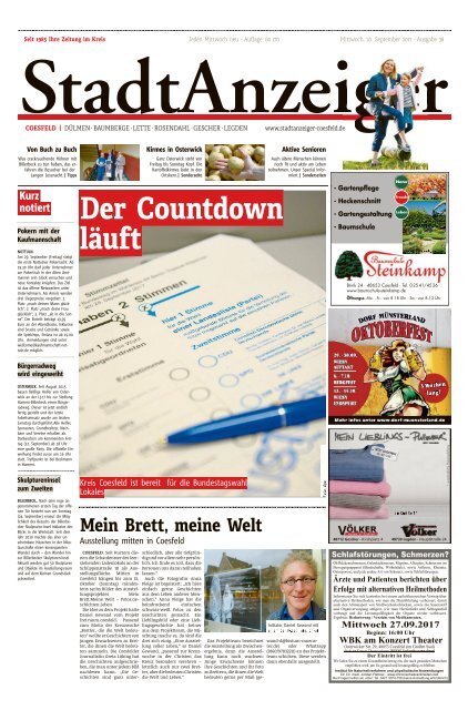 StadtAnzeiger Coesfeld KW 38