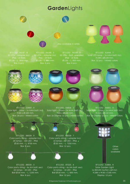 PartyFunLights Catalogue, Low Res. (1)