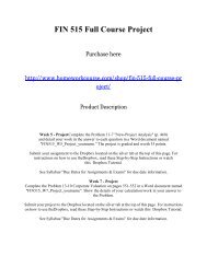 FIN 515 Full Course Project