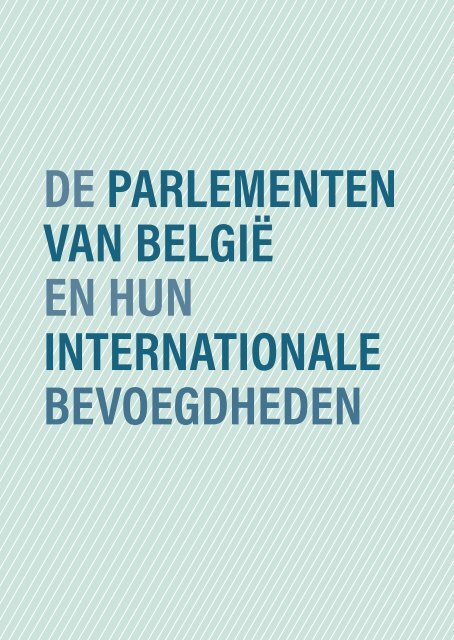 De parlementen van België  en hun internationale bevoegdheden