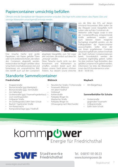 Regio-Journal 10/2017