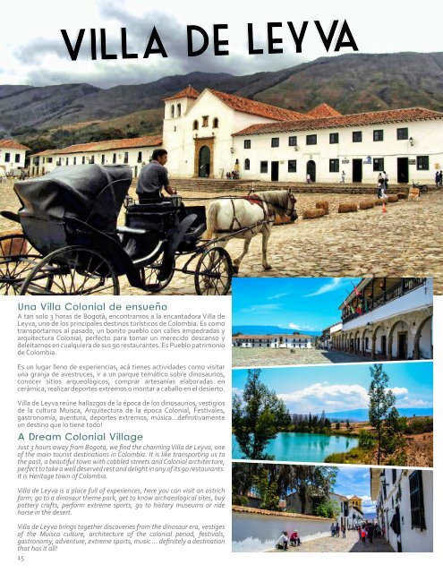 Brochure Destino BOYACÁ 2017 - My Trip Colombia - Paipa Tours