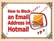 What are the steps to Block Someone on Hotmail?