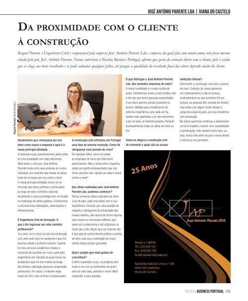 Revista Business Portugal  Agosto