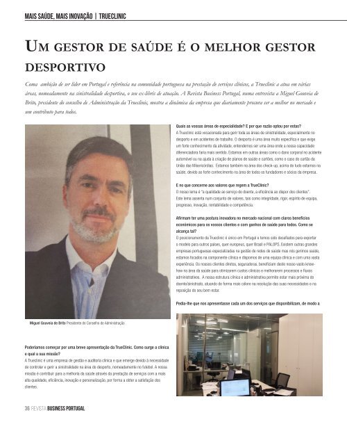 Revista Business Portugal  Agosto