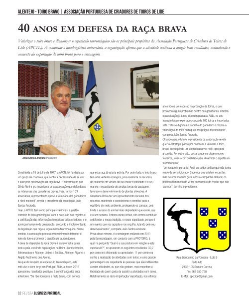 Revista Business Portugal  Agosto