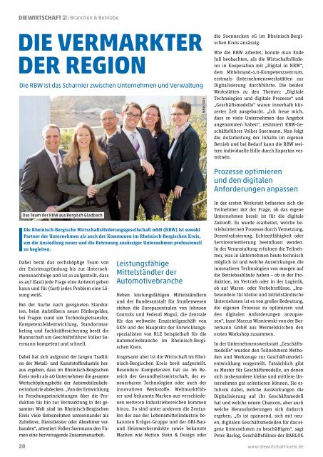 Die Wirtschaft Köln - Ausgabe 04 / 2017