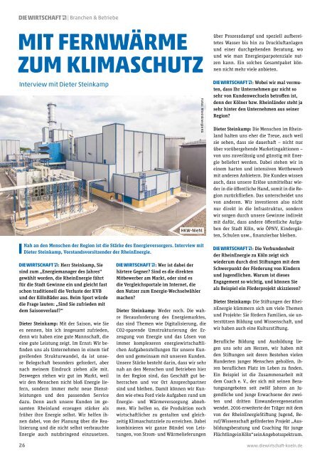 Die Wirtschaft Köln - Ausgabe 04 / 2017