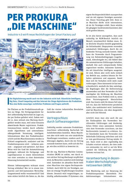 Die Wirtschaft Köln - Ausgabe 04 / 2017