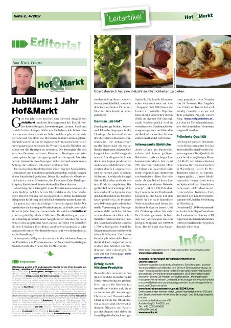 Hof & Markt | Fleisch & Markt 04/2017