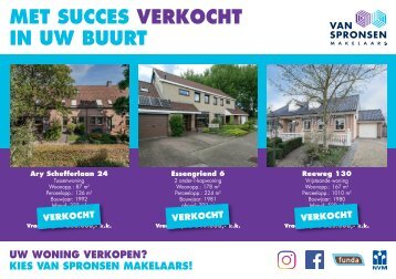 Van Spronsen Makelaars, Verkocht flyer maand september: postcode 3343