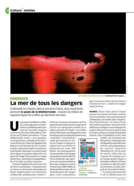 2017 - Jeune Afrique - Coussonnet - La mer de tous les dangers