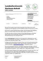 Neujahrsbrief 2011 - Landesforstverein Sachsen-Anhalt eV