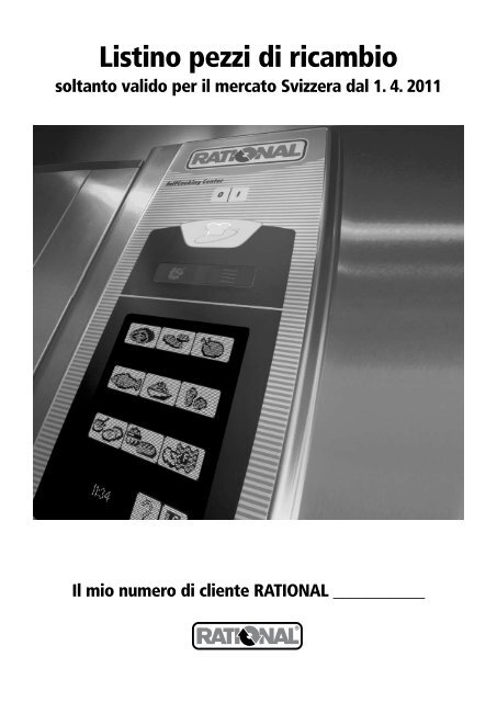 Listino pezzi di ricambio - Rational