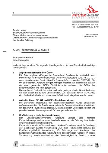 Aussendung 30 - Landesfeuerwehrverband Salzburg