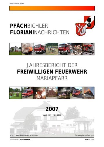 pfåchbichler florianinachrichten - Feuerwehr Bezirk Lungau