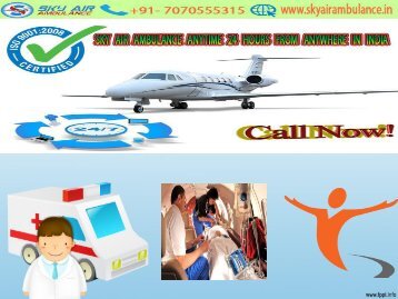 get an emergency sky air ambulance from chandigarh and coimbatore