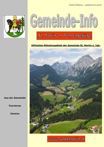 7,34 MB - Gemeinde St. Martin am Tennengebirge