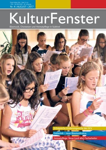 Kulturfenster Nr. 04|2017 – August 2017