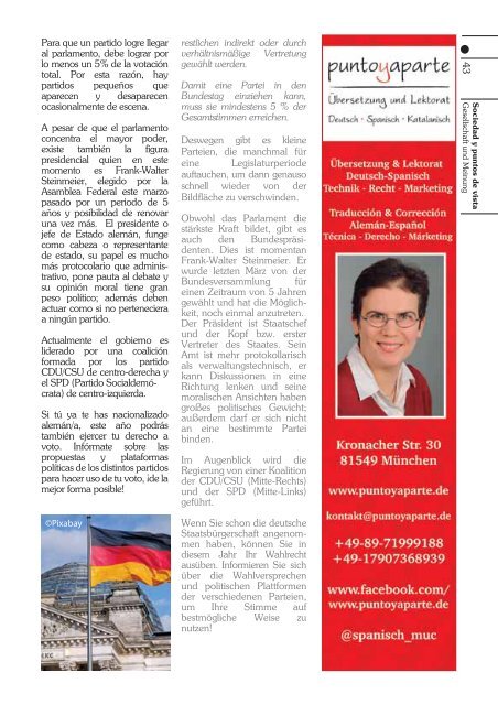 Herbstausgabe e-paper ist da!! Edición de otoño