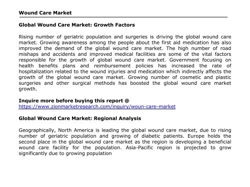 Global Wound Care Market, 2016–2024