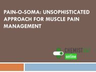 Pain-O-Soma Unsophisticated Approach For Muscle Pain Management