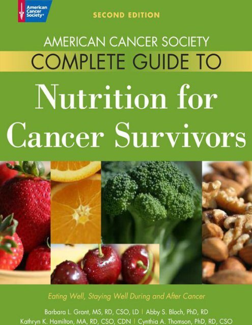 Bloch, Abby S_ Barbara_ Hamilton, Kathryn K_ Thomson, Cancer Society Guide